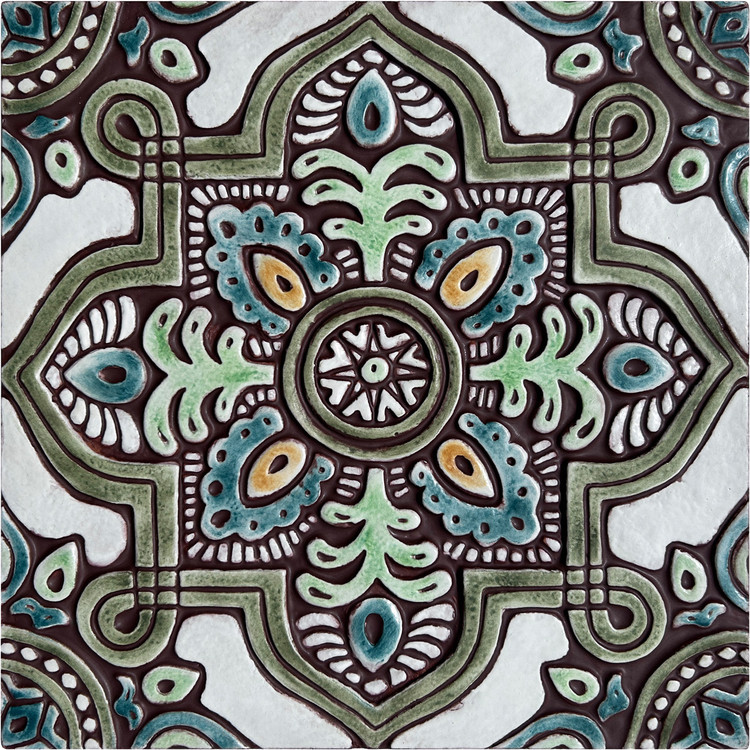 Spanish Tile #6 matt green [30cm/11.8