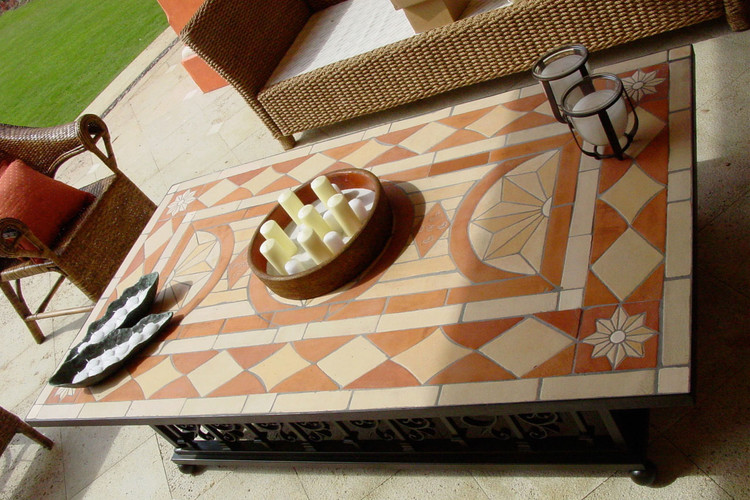 Handmade Tile Mosaic Tabletop Ceramic Dining Rectangular Custom 2  41121.1583506149 ?c=2