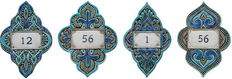 Luxury Tile House Numbers Decorative Ceramic Tiles By Gvega