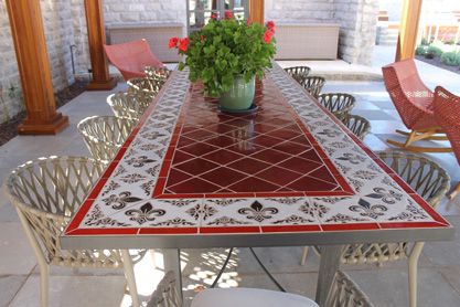 17+ Outdoor Dining Table Mosaic