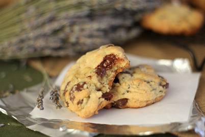 Lavender Chocolate Chip Cookies