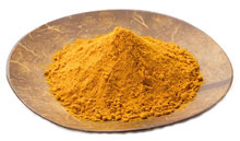 A Plate Full of Turmeric Powder