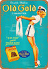 Old Gold Cigarettes Pin-Up - Metal Sign