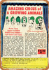 1964 Amazing Circus of 6 Growing Animals - Metal Sign 1964 Amazing Circus of 6 Growing Animals - Metal Sign