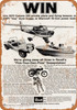 1970 Win a Cessna, Dune Buggy or Speedboat - Metal Sign