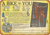 1940 Monarch Silver King Bicycle - Metal Sign