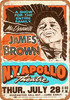 1966 James Brown at the Apollo Theater Harlem - Metal Sign