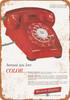 1955 Western Electric Color Telephones - Metal Sign