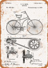 1890 Bicycle Patent - Metal Sign