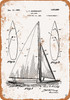 1927 Sailboat Patent - Metal Sign