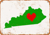 Love Heart Kentucky - Metal Sign