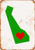 Love Heart Delaware - Metal Sign