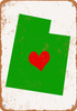 Love Heart Utah - Metal Sign