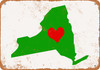 Love Heart New York - Metal Sign
