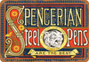 1896 Spencerian Steel Pens - Metal Sign