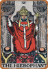 Major Arcana - The Hierophant - Metal Sign