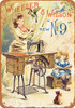 1888 Wheeler & Wilson Sewing Machines - Metal Sign