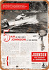 1950 Johnson Outboard Boat Motors - Metal Sign