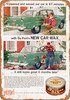 1958 Du Pont Car Wax and 1955 Chevrolet - Metal Sign