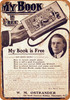 1905 Free Book on How to Invest - Metal Sign