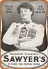 1908 Sawyer's Witch Hazel and Ammonia - Metal Sign