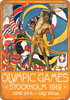 1912 Olympic Games Stockholm - Metal Sign