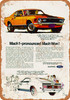 1970 Mustang Mach 1 - Metal Sign