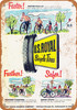 1953 US Royal Bicycle Tires - Metal Sign
