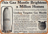1910 Lindsay Tungsten Gas Mantle - Metal Sign