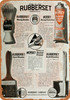 1910 Rubberset Brushes - Metal Sign