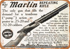 1910 Marlin Repeating Rifle - Metal Sign