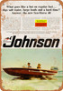 1966 Johnson Sea-Horse 40 Outboard Motors - Metal Sign