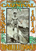 1914 Mid-Pacific Carnival Honolulu Duke Kahanamoku - Metal Sign