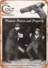 1915 Colt Automatic Pistols for Protection - Metal Sign