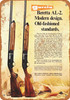 1973 Beretta AL-2 Rifles - Metal Sign