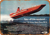 1977 Arrow Glass Nova SS II Speed Boat - Metal Sign