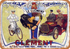 1902 Clement Bicycles and Automobiles - Metal Sign