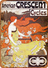 1899 American Crescent Bicycles - Metal Sign