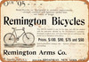 1895 Remington Bicycles - Metal Sign