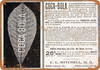1911 Coca-Bola Cocaine Substitute for Tobacco Alcohol Opium - Metal Sign