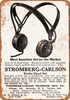 1915 Stromberg-Carlson Radio Head Set - Metal Sign