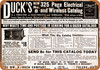 1915 Duck's Electrical and Wireless Catalog - Metal Sign