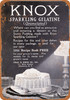 1916 Knox Sparkling Gelatine - Metal Sign
