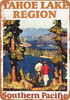 1928 Southern Pacific Railroad to Lake Tahoe - Metal Sign