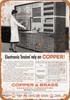 1956 Copper Makes Gigantic Computers Run - Metal Sign