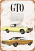 1967 Pontiac GTO - Metal Sign