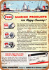 1951 Esso Marine Products - Metal Sign