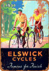 1937 Elswick Bicycles - Metal Sign