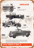 1953 Pirsch Fire Trucks - Metal Sign
