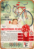 1960 Western Flyer Bicycles - Metal Sign